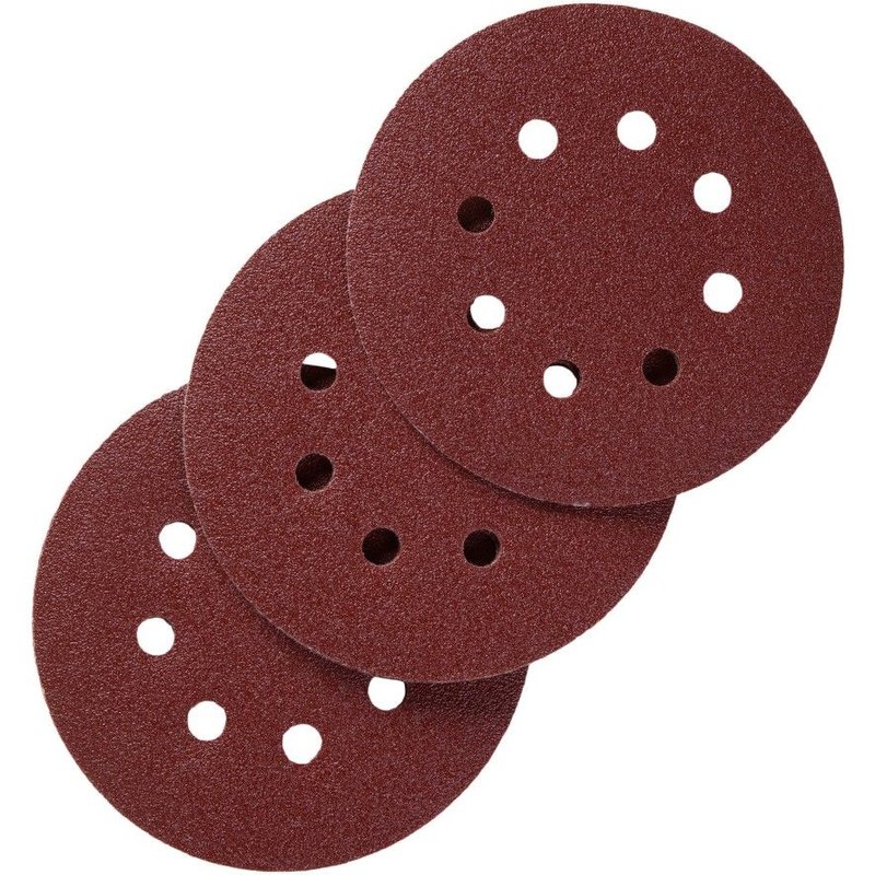 Lot de 10 disques abrasifs, 125 mm, grains 120