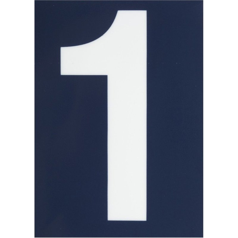 Chiffre 1 en plastique