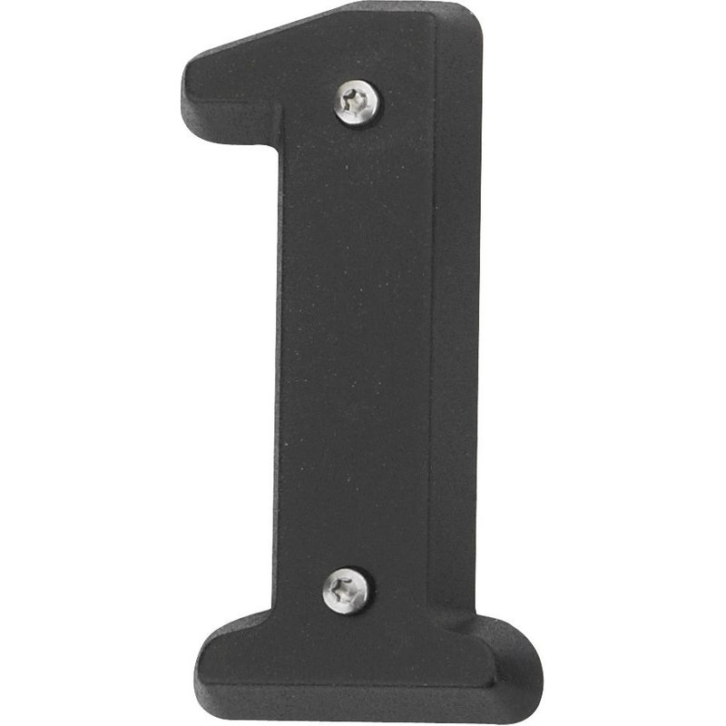 Chiffre 1 en zamak mat H.8 x l.4.5 cm