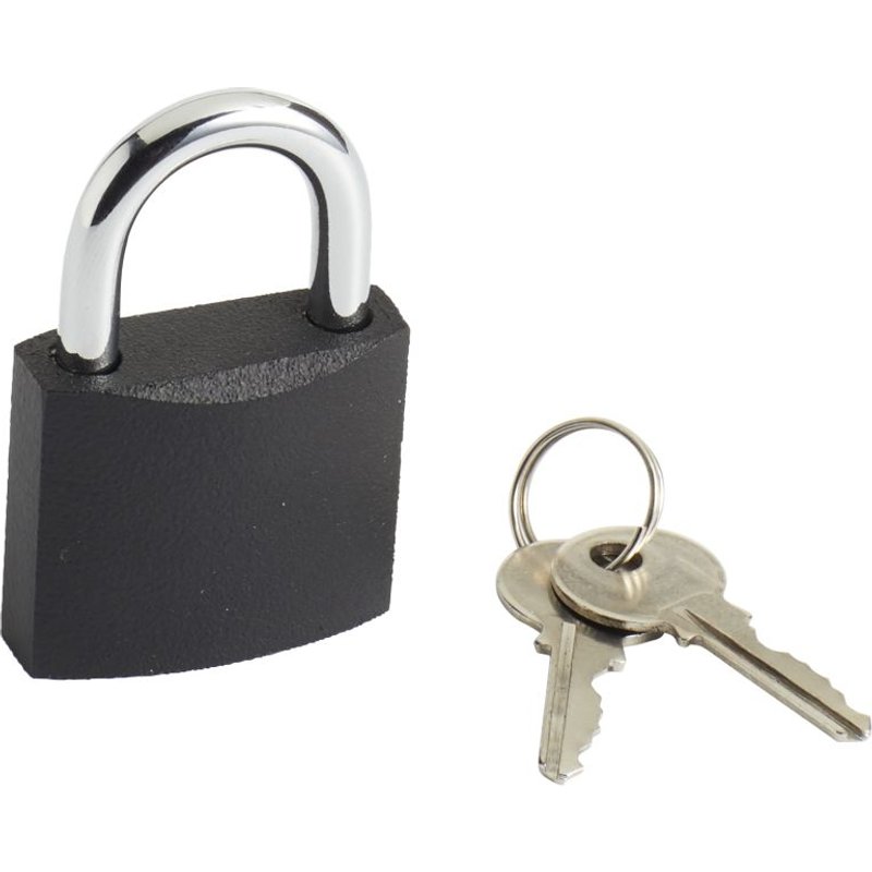 Cadenas à clé fer, l.38 mm