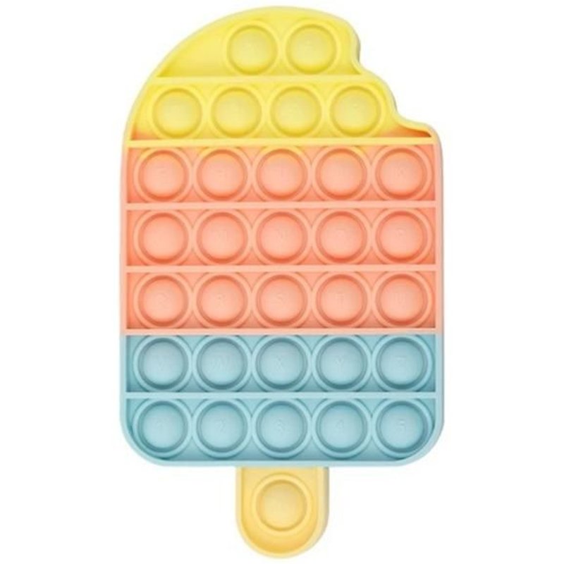 Pop-It / Bubble Pop / Go Pop Multicolore Forme Glace - Jeu Sensoriel Anti-Stress Pop-It Glace Enfant