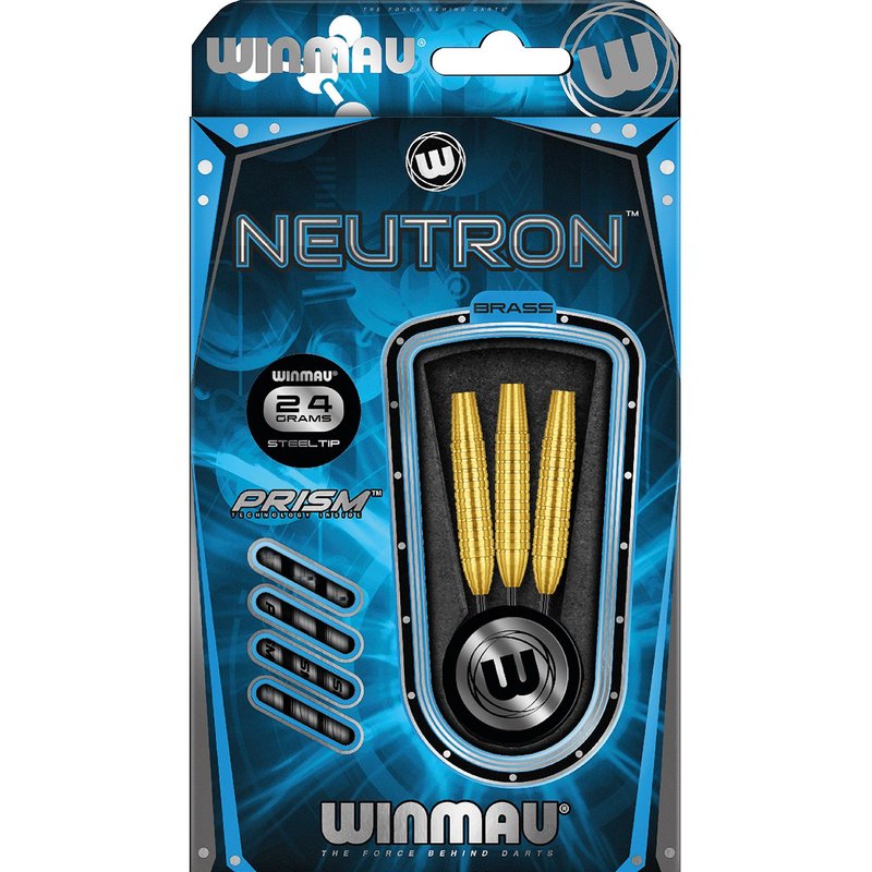 Fléchettes Winmau Neutron en laiton à pointe d'acier