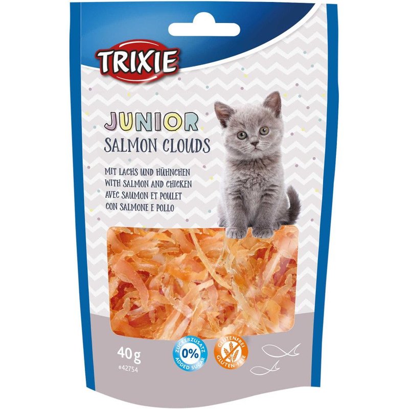 Trixie-Friandise Junior Salmon Clouds. Saumon Et Poulet. Pour Chat, Poids: 40 G-Tr-42754