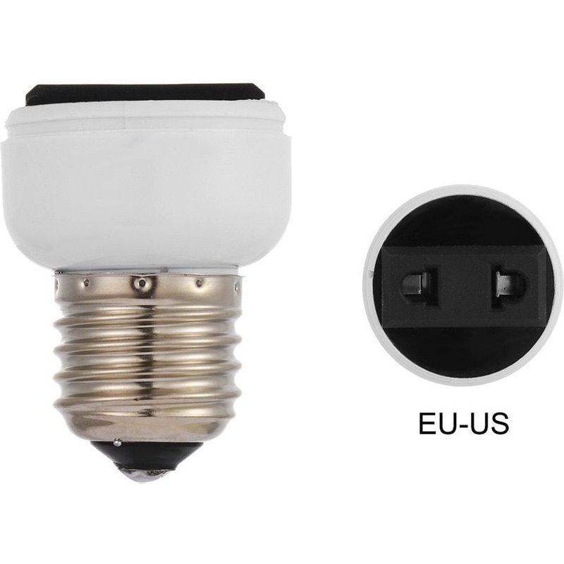 Prise E27 ABS US/EU/AU, connecteur de haute qualité, accessoires, adaptateur de vis d'ampoule, douille de lampe blanche