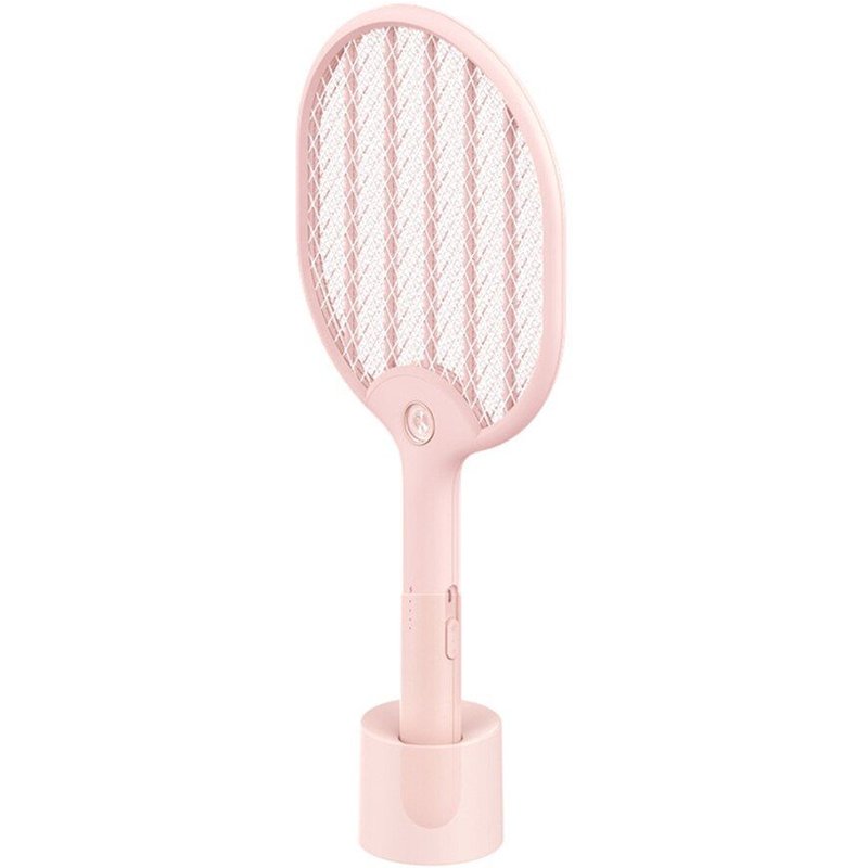 Raquette de Tennis portable sans fil, Rechargeable par USB, électrique, tapette à mouche, lampe anti-moustiques, maille de sécurité pour maison d'été