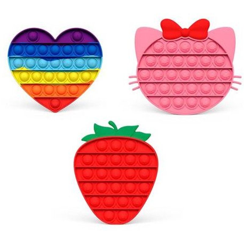 Kit Yoghi 3 Modèles Pop It Anti Stress