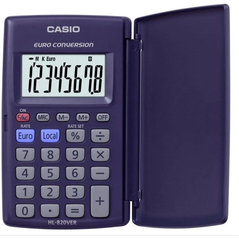 Casio HL-820VERA - Calculatrice de poche - 8 chiffres - pile
