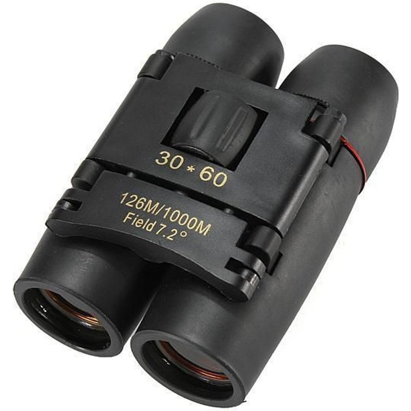 Télescope à lentille de film à revêtement rouge HD binoculaire pliable 30x60