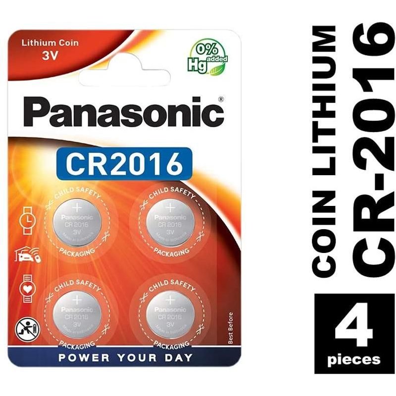 PANASONIC Battery set lithium Panasonic CR-2016EL/4B