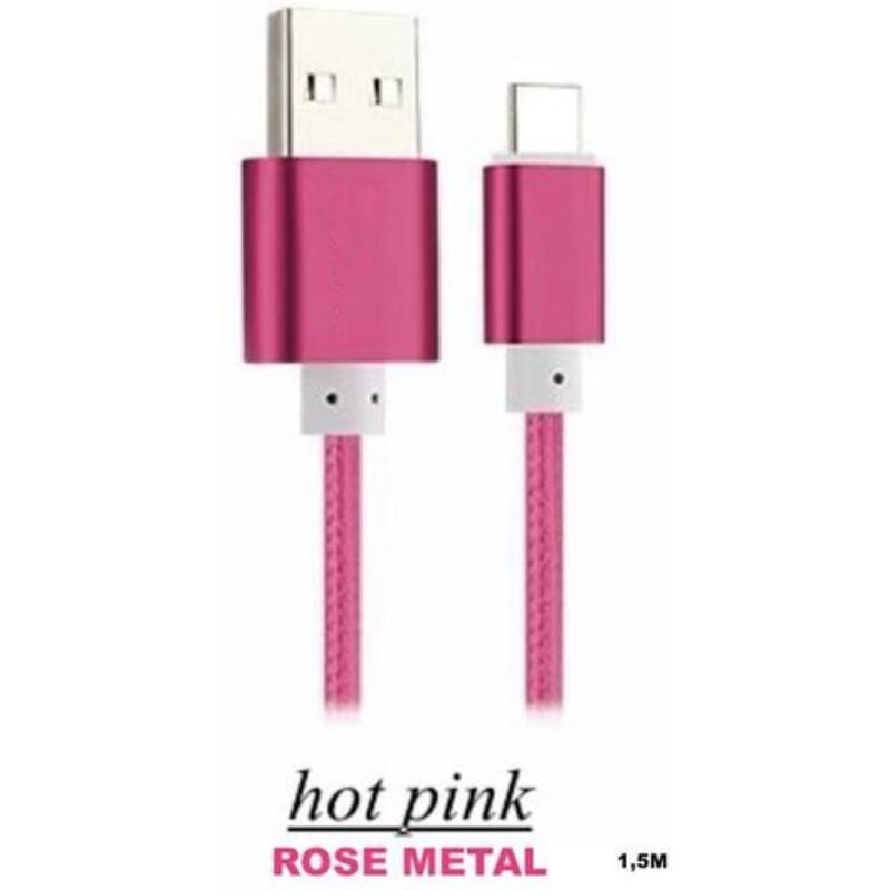 Cable Sync & Charge Pour Iphone Pink Samsung 6341549018236 Adaptateur Telephone Ipod Ipad Chargeur Lighting Usb 1,2 Metres Comasound Kartel Csk Online