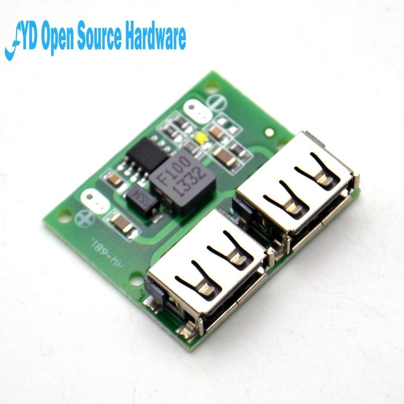 Chargeur abaisseur 9V 12V 24V à 5V, Module d'alimentation, double sortie USB, panneau de tension 3A, régulateur de Charge de voiture 6-26V