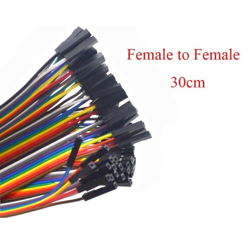 Female to Female30cm Dupont – câble de raccordement mâle à mâle, mâle à femelle et femelle à femelle, 10CM, 20cm, 30cm, 40 broches
