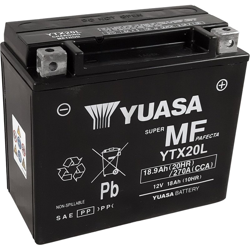 Batterie Yuasa YTX20L-BS - SLA AGM12V 18,9 Ah prête à lâemploi