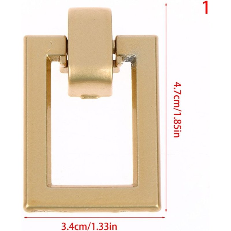 Poignées de meuble en alliage de Zinc doré, trou unique pour placard de cuisine, table de chevet, boutons de tiroirs
