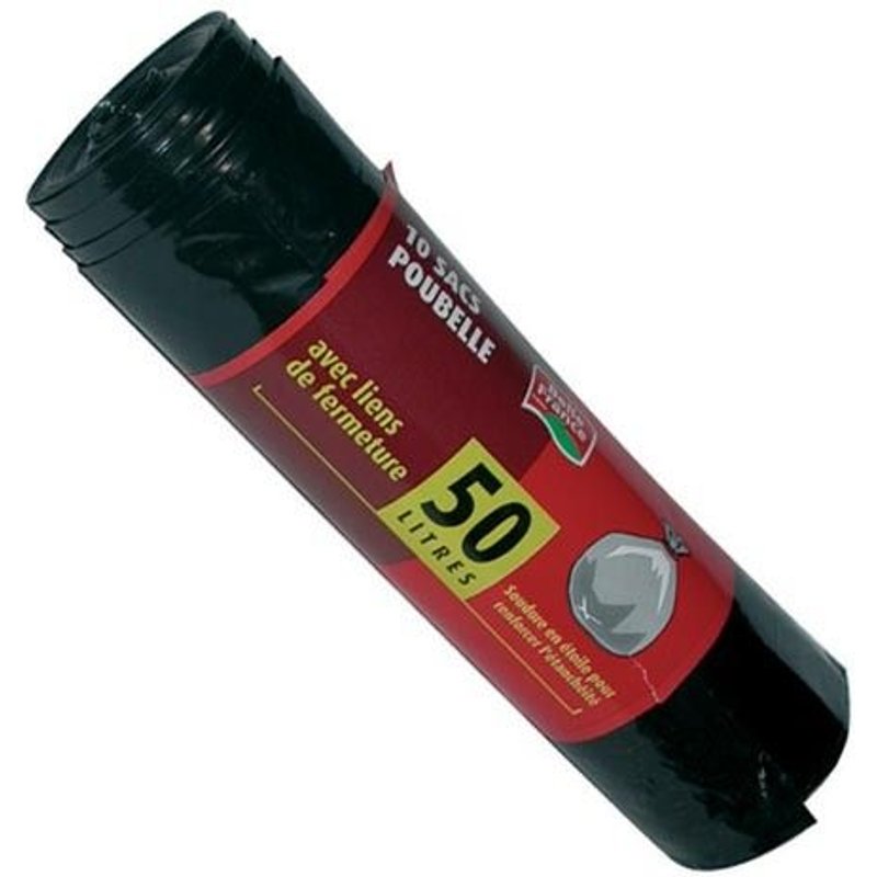 Sac poubelle - 50 L - x10