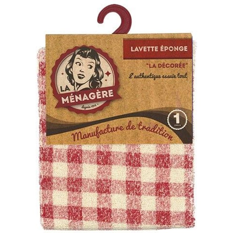 Lavette éponge D: 32x40cm - coloris assortis