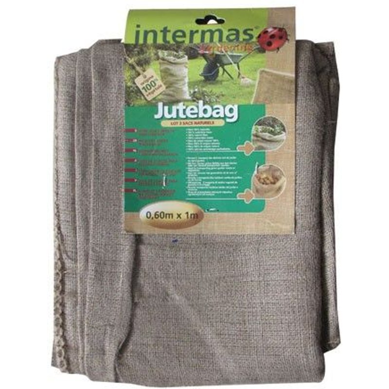 Sac toile de jute Jutebag - lot de 3