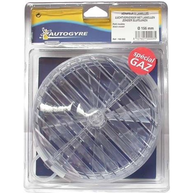 Aérateur à lamelles cristal - D: 156 mm