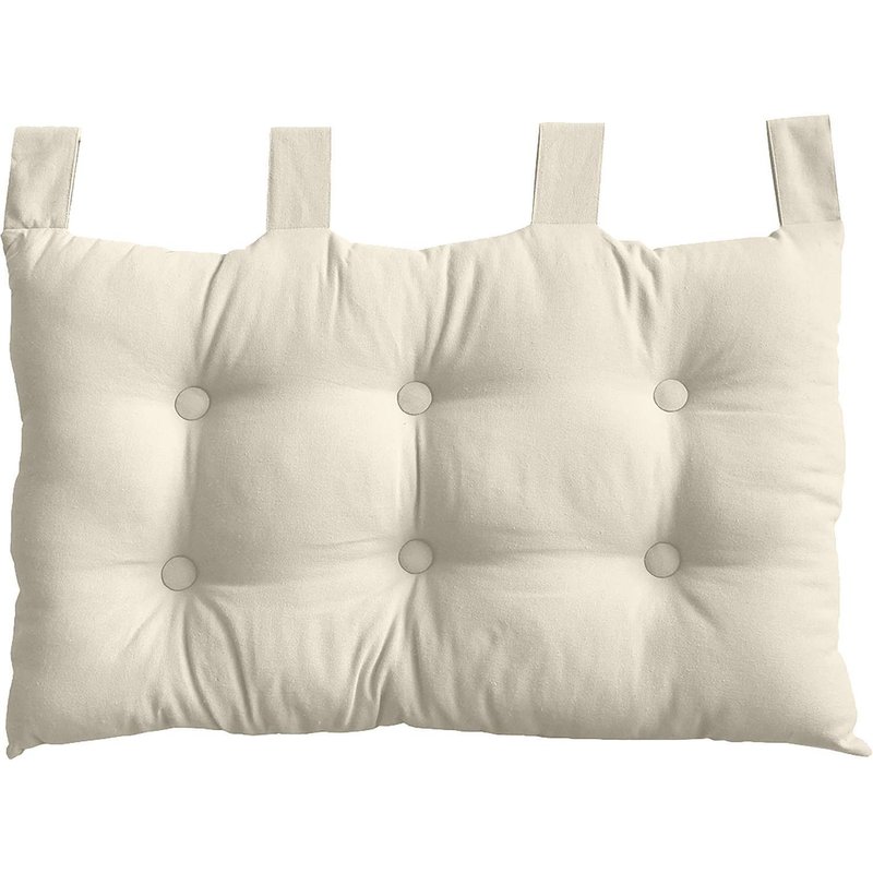 TĂȘte De Lit Coussin Panama Ă Suspendre - 70 X 45 Cm - Ecru