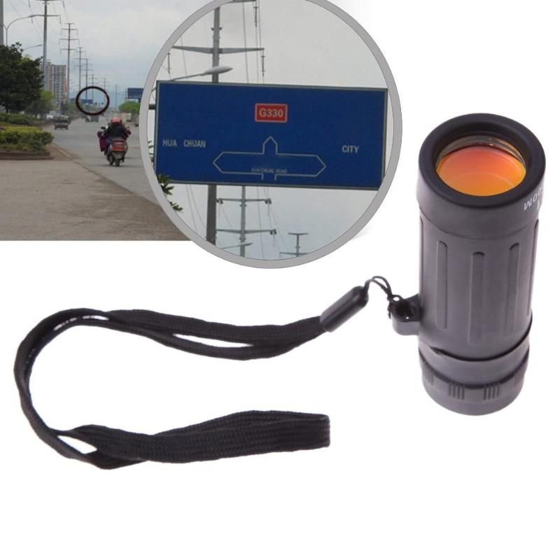 Télescope monoculaire de voyage 8x21, accessoires de randonnée, Camping, chasse, film rouge