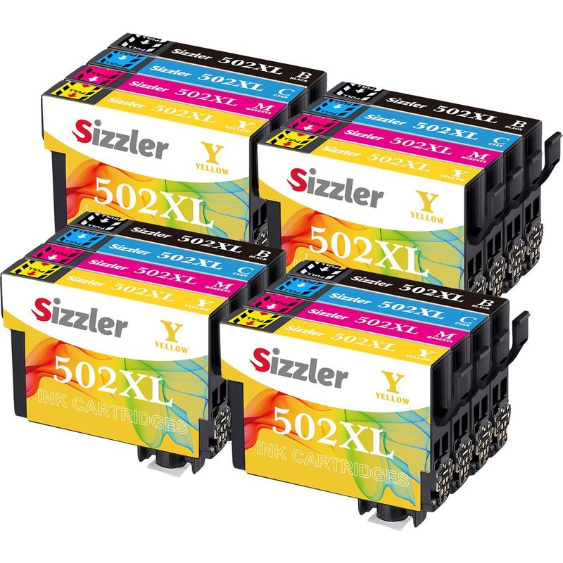 16 Cartouches d'encre Epson 502 502XL pour Epson WF-2860DWF WF-2865DWF Epson XP-5100 XP-5105