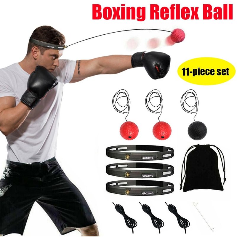 Boule De Vitesse, Entraînement Confortable, Réflexe De Boxe, Décoration Pour L'entraînement À L'agilité, Avec Bandeau Et Corde Élastique