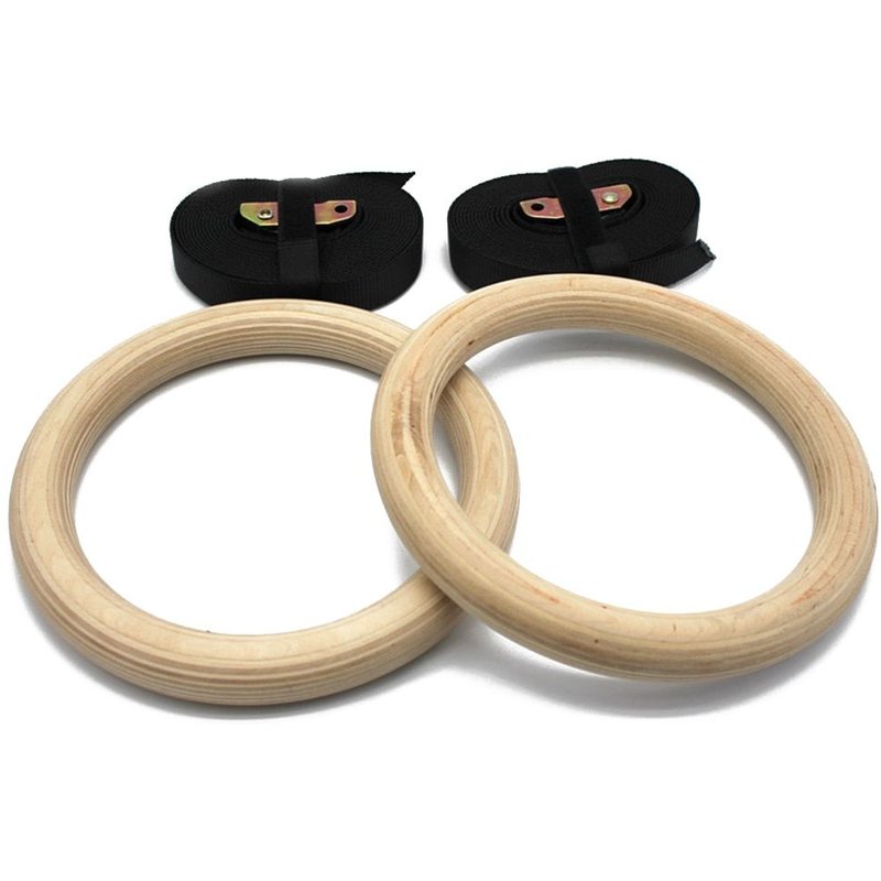Anneaux De Gymnastique En Bois, 2 Pièces, Entraînement À Domicile Portable, Exercices De Force