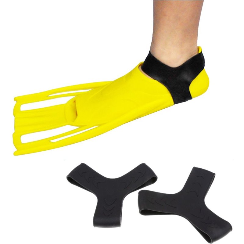 2 Pièces En Caoutchouc Fin Gardiens Support De Plongée Équipement De Plongée En Apnée Accessoire Noir Sports Nautiques Plongée En Apnée Natation Surf