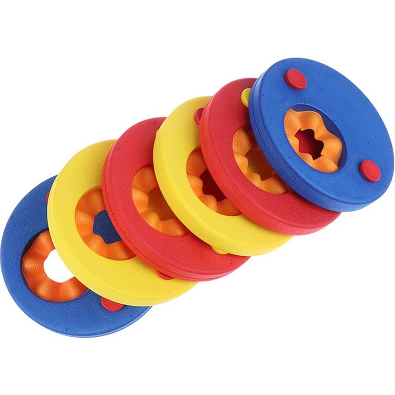 Lot De 6 Bracelets Flottants Eva Pour Bébés, Manchons Gonflables, Planche Flottante Pour Piscine, Exercices De Natation