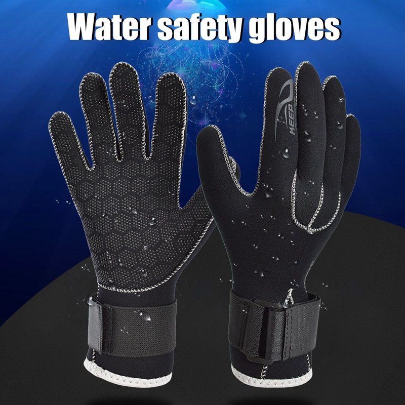 Gants De Plongée En Néoprène 3mm Pour Hommes, Combinaison De Plongée En Apnée, Gants En Cuir, Gants De Chasse Sous Marine, Gants De Mains Résistants Au Froid