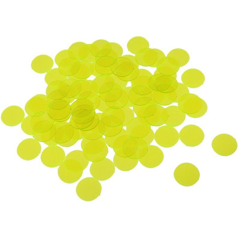 Lot De 500 Jetons De Jeu En Plastique Translucide De 3/4 Pouces, Pour Cartes De Jeu, Camping, RandonnĂ©e, Carnaval, FĂȘte D'anniversaire