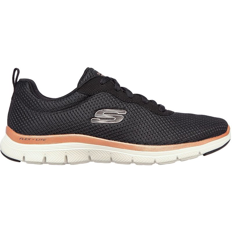 Skechers Fl App4 Bv Chaussures De Sport Course Femmes Taille 38 Couleur Noir/Rose Gold