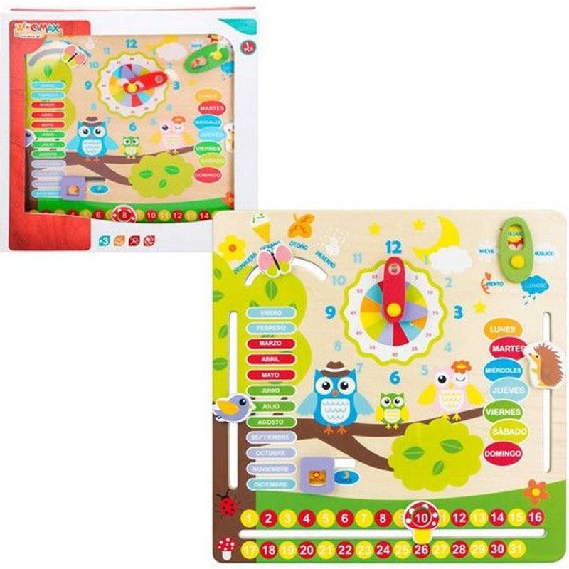 Jouet Educatif Bois Hiboux