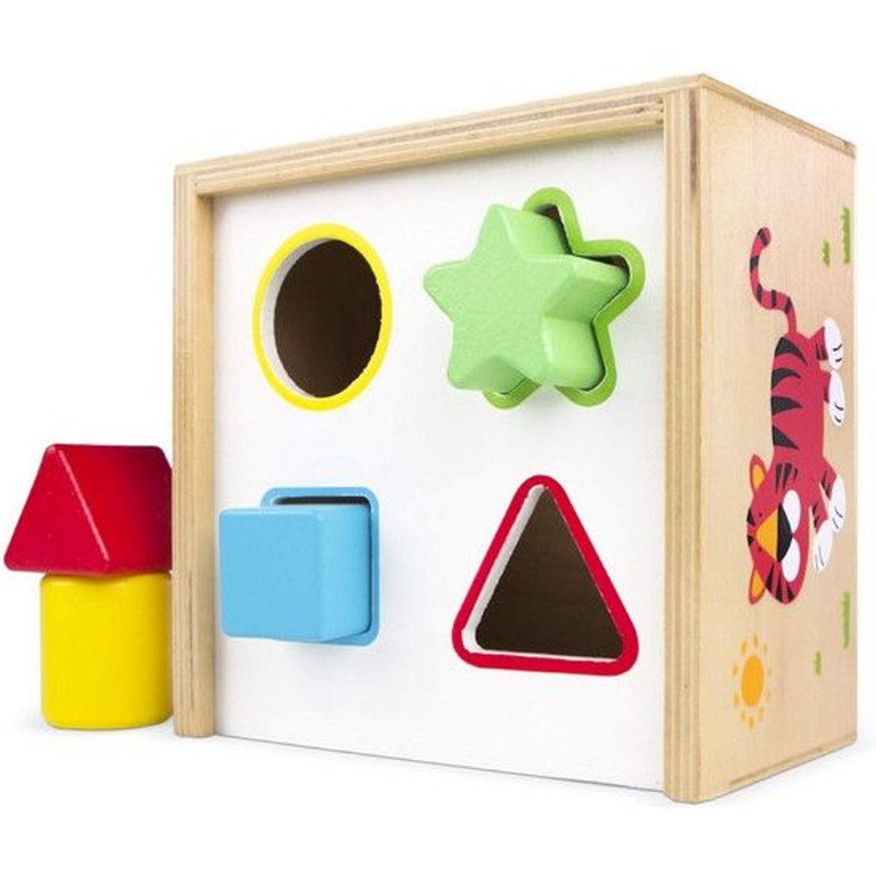 Jeu En Bois Formes Géométriques (6 Pcs)