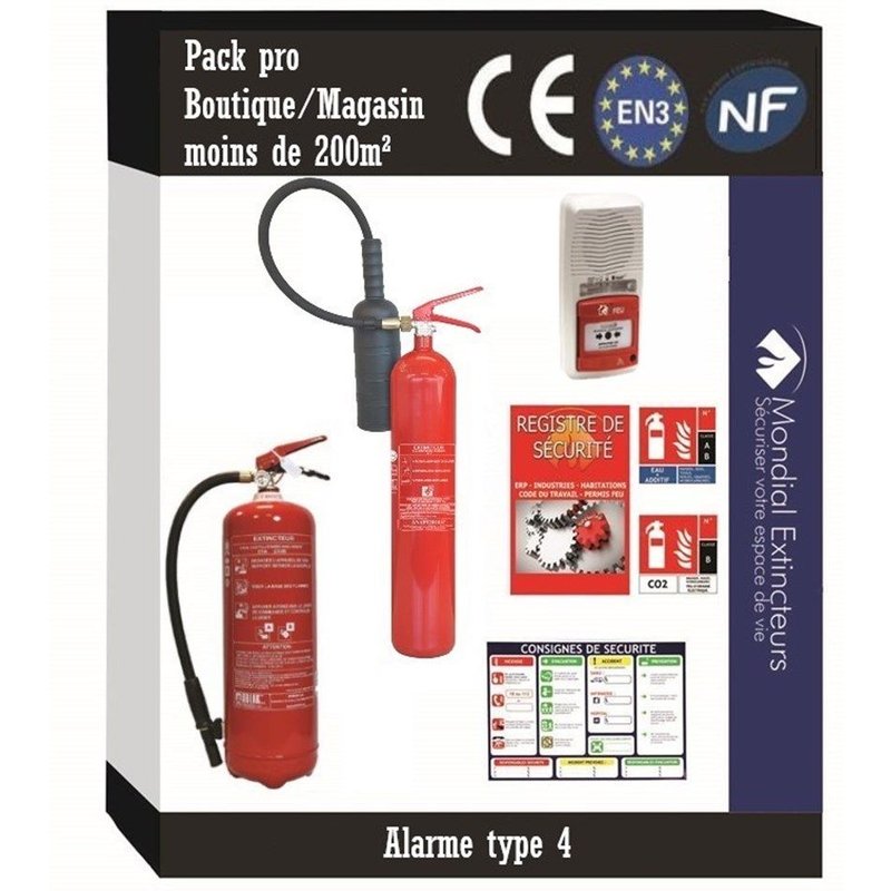 15 - Kit Spécial boutique ou magasin - 200 M² avec alarme Type 4