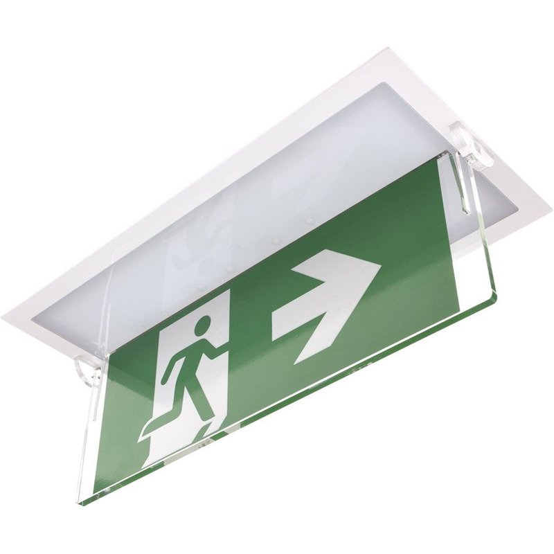 Porte étiquette encastré pour plafond Modèle "XENA FLAT