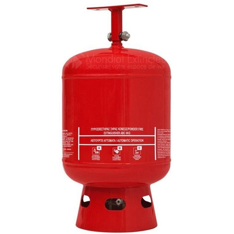 Extincteur automatique pendulaire Ă poudre ABC - 6 Kg - Marque Mobiak