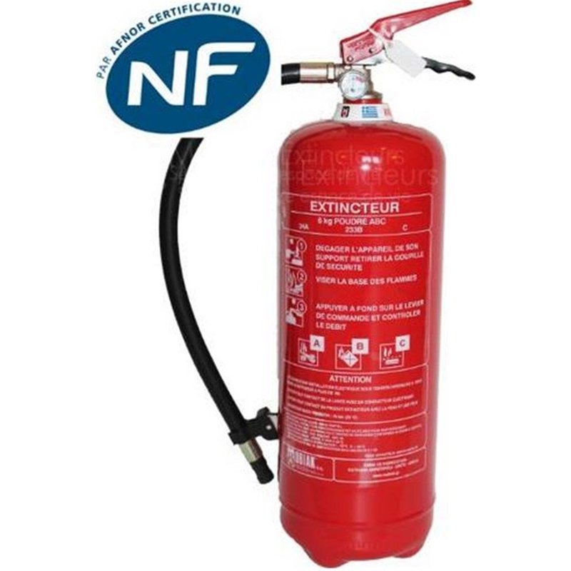 Extincteur Ă poudre ABC 9Kg - NF - Marque Mobiak