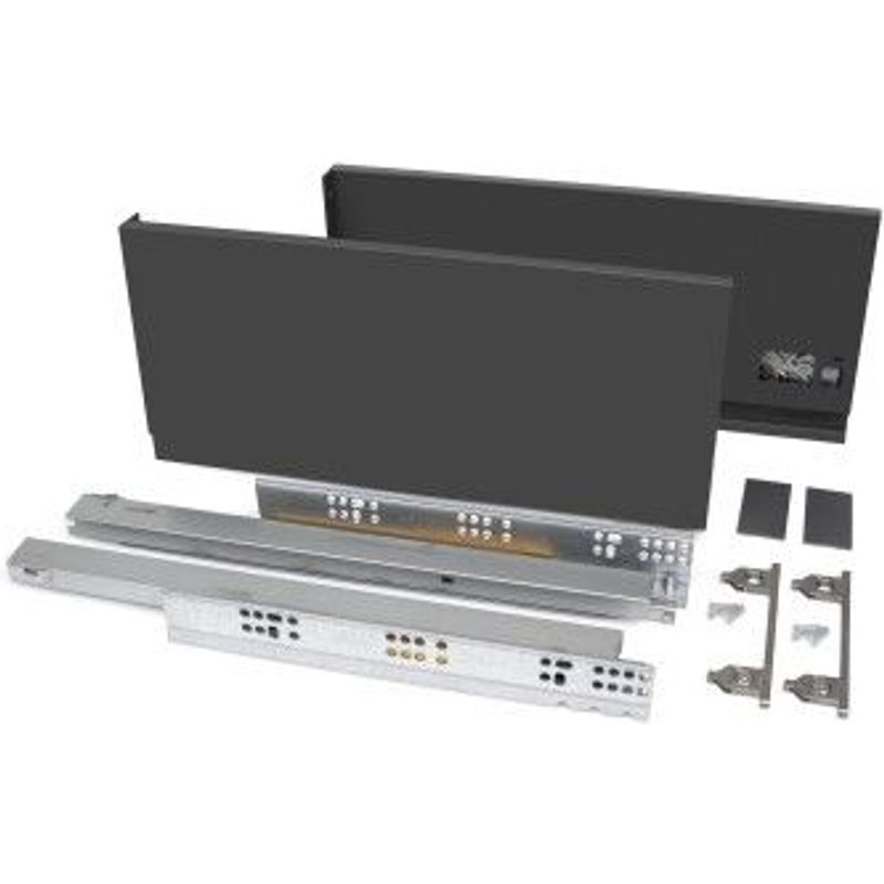 Tiroir extérieur Vertex 40 kg -hauteur 178 mm -Acier -Blanc -Prof400 EMUCA