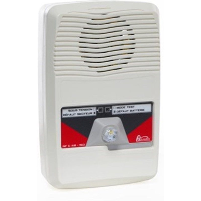 Bloc d'Alarme Autonome Sonore Type 2B - SA Message Enregistré + Flash