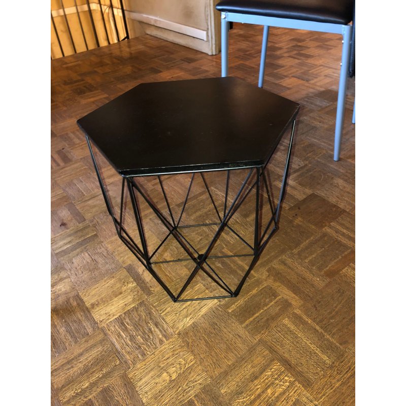 Tablette Basse Noire Fantaisie