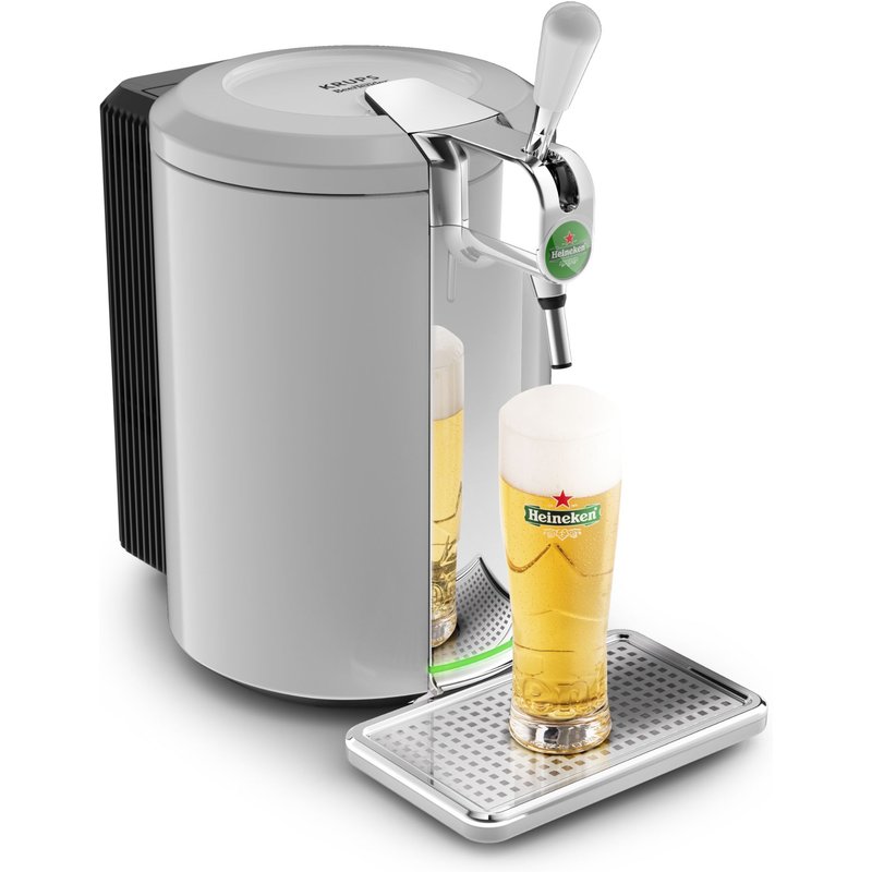 Krups BeerTender VB452E10 - Fontaine à bière - 5 litres - argent/chrome