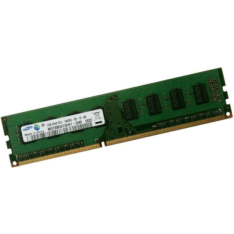 2Go RAM PC Bureau SAMSUNG M378B5673EH1-CH9 DDR3 PC3-10600U 1333MHz 2Rx8 CL9