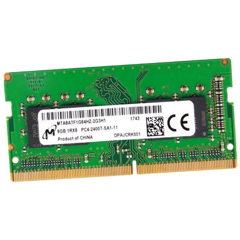 8Go RAM Micron MTA8ATF1G64HZ-2G3H1 DDR4 SODIMM PC4-19200S 2400Mhz 1Rx8 1.2v CL17