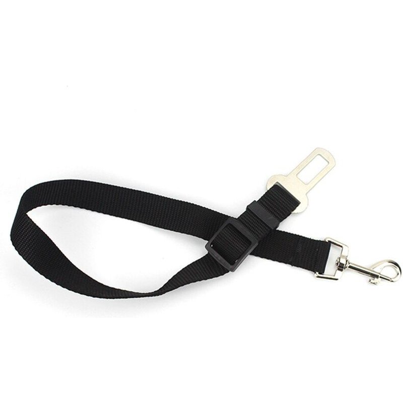 Black-Free Size -Ceinture De Sécurité De Voiture Réglable Pour Chien, En Nylon, Pour Animaux De Compagnie, Chiot, Laisse De Plomb, H