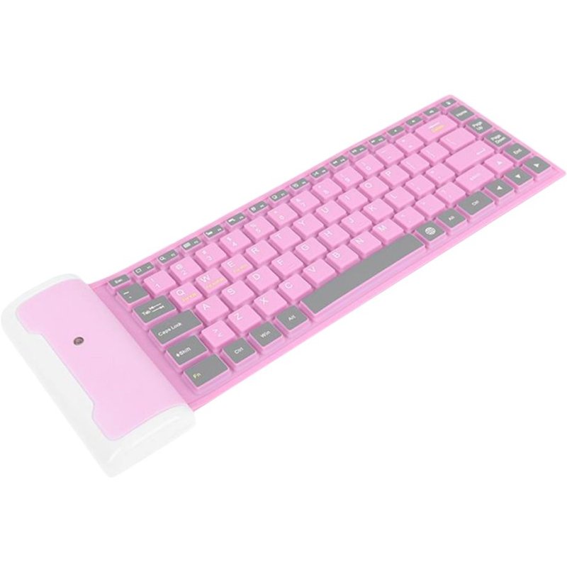 Clavier sans fil portatif imperméable de jeu muet de silicone pour des ordinateurs portables
