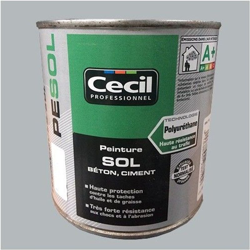 Peinture sol Cécil PE SOL Gris clair 2,5 L