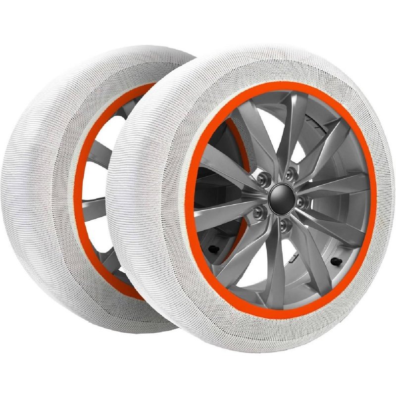 2 Chaussettes Neige Premium Taille 9 Sur-Pneu Antiglisse Homologue