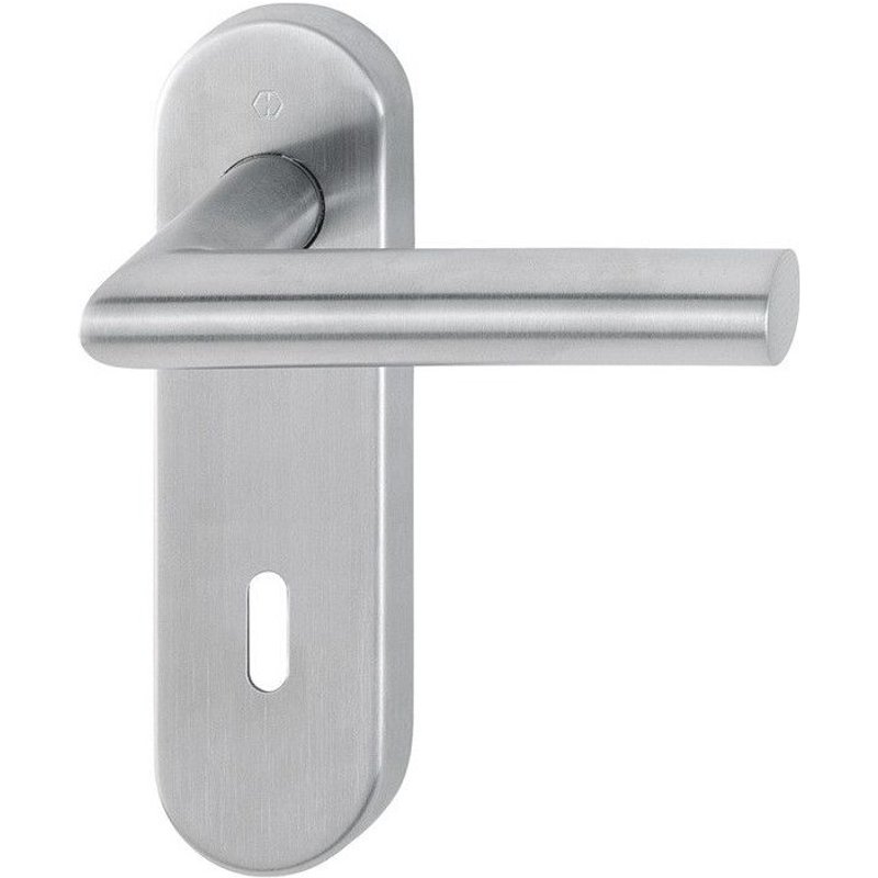 Poignée porte Ams.E1400/353KH Inox F69 OB rd HOPPE