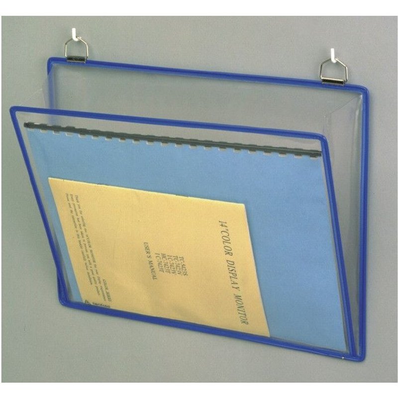 Pochette à accrocher transparente PVC sans reflets L340xH255 mm 5 pièces/sachet TARIFOLD